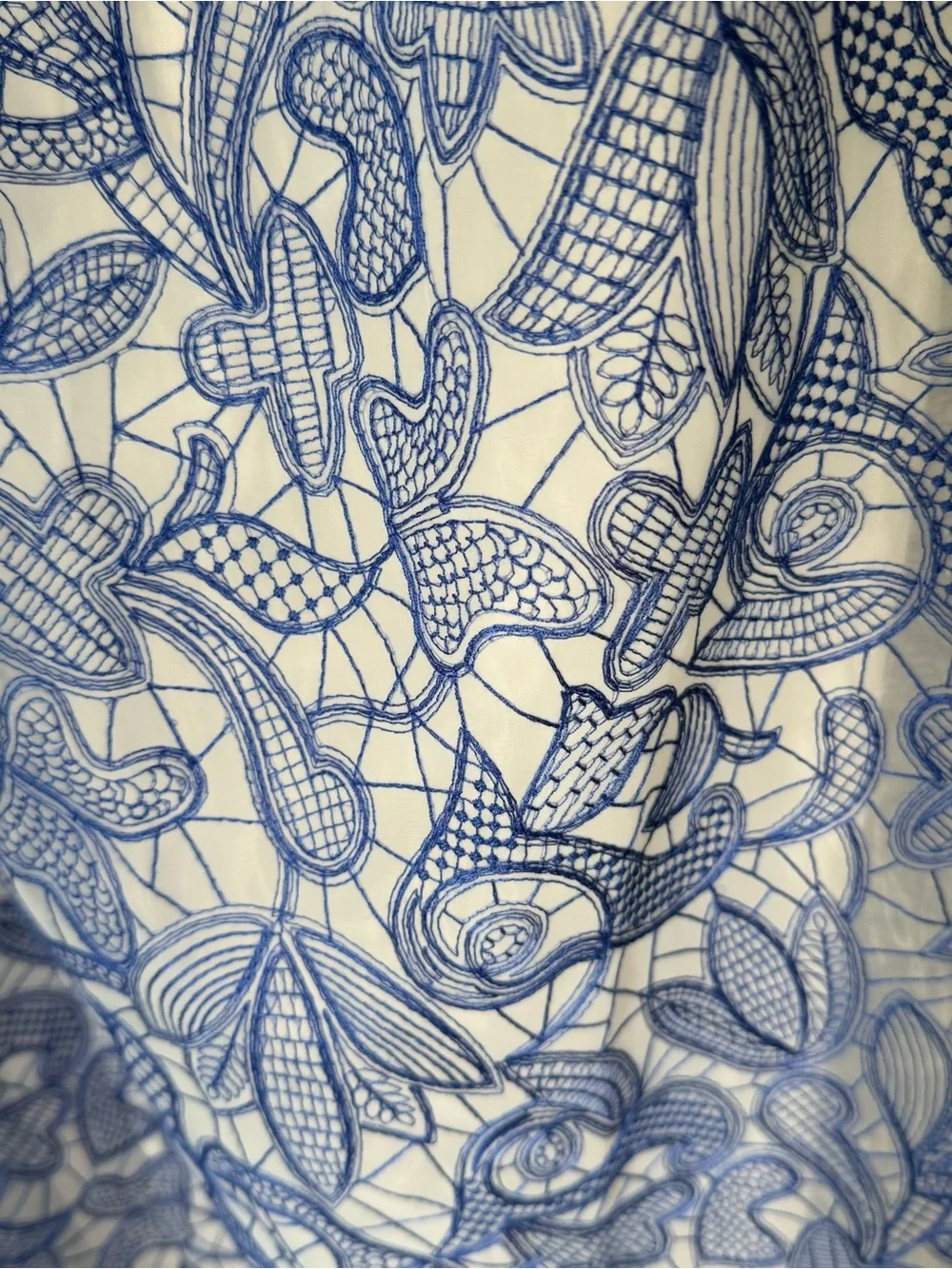 Anthropologie Strapless Embroidered Lace Midi Dress - Picture 13 of 15